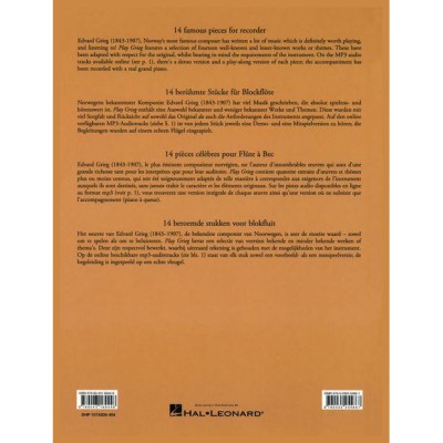 De Haske Play Grieg Recorder
