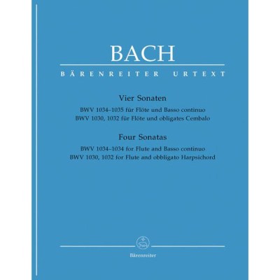Bärenreiter Bach 4 Sonaten for Flute