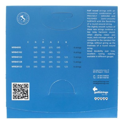 Galli Strings MRB45128 Bass Half Round