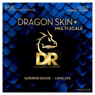 DR Strings Dragon Skin+ DBQM-45 Coated