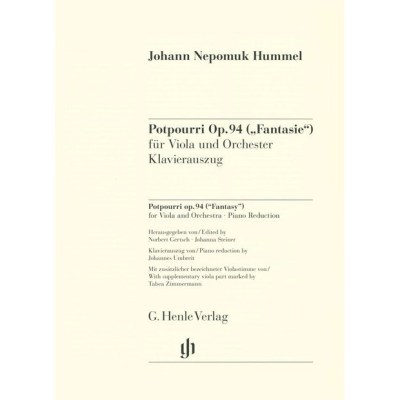 Henle Verlag Hummel Potpourri op.94 Viola