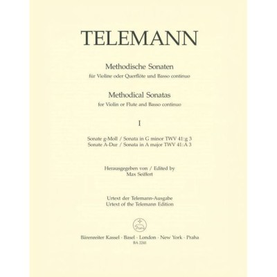 Bärenreiter Telemann Methodische Sonaten