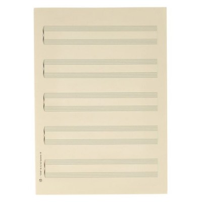 Star Sheet Music Paper Piano DIN A4
