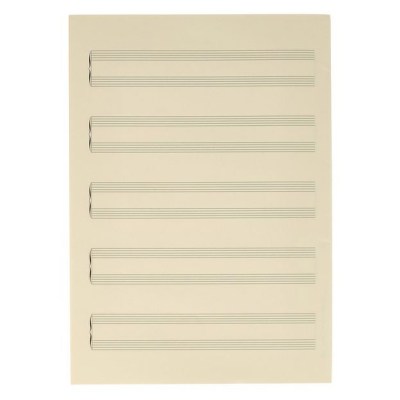 Star Sheet Music Paper Piano DIN A4