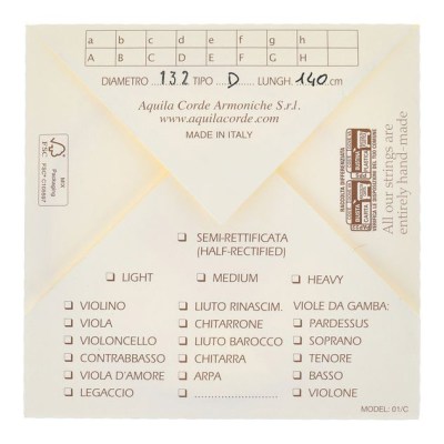 Aquila 132D140 Wound NG Lute String