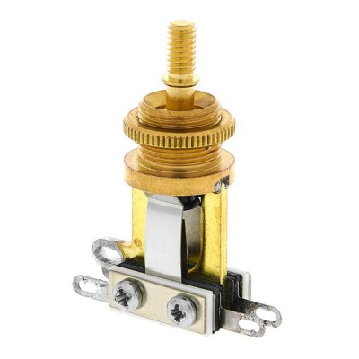 Switchcraft Short Toggle Switch Brass