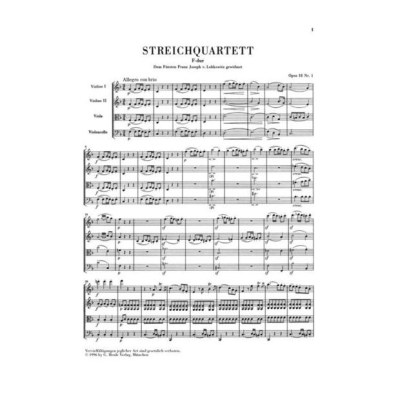 Henle Verlag Beethoven Streichquartette