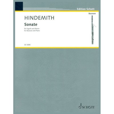 Schott Hindemith Sonate Bassoon