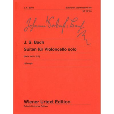 Wiener Urtext Edition Bach Suiten für Violoncello