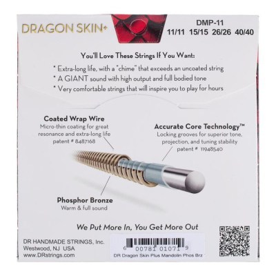 DR Strings Dragon Skin+ DMP-11 Coated