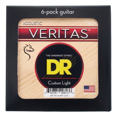 DR Strings Veritas Acoustic VTA-12 6-Pack
