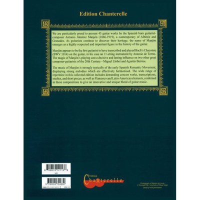 Edition Chanterelle Manjon Collected Works Guitar