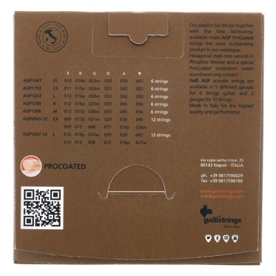 Galli Strings AGP1047-12 Guitar Str. Light