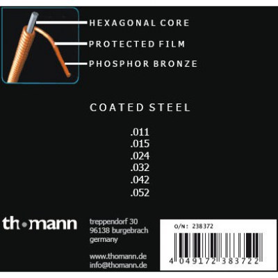 Harley Benton Coated Phosphor 011 Anti Rust