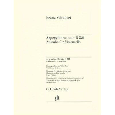 Henle Verlag Schubert Sonate D 821 Cello