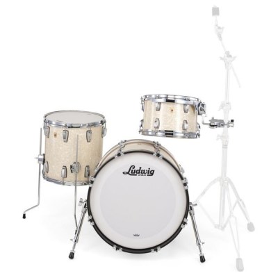 Ludwig Legacy Mahog. Downb. V.White