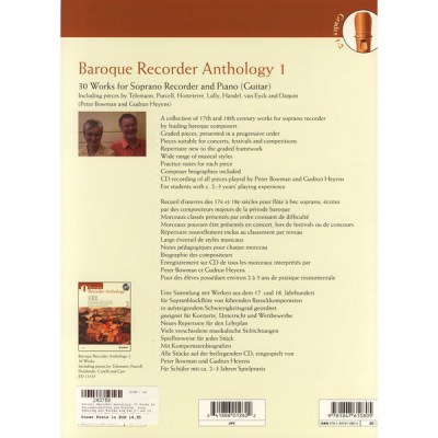 Schott Baroque Recorder Anthology 1