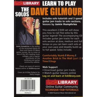 Music Sales Dave Gilmour The Solos