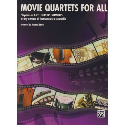 Alfred Music Publishing Movie Quartets for All Flute