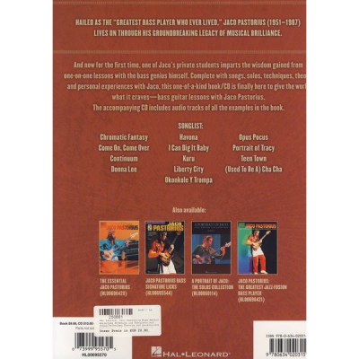 Hal Leonard Jaco Pastorius Bass Method