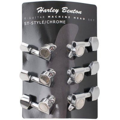 Harley Benton Elec.Guitar Machine Head ST CR