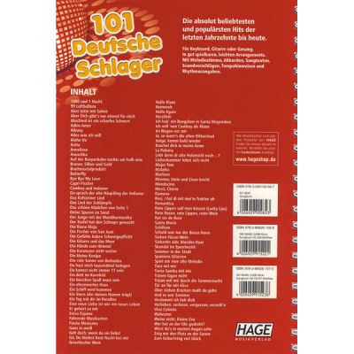 Hage Musikverlag 101 Deutsche Schlager 5 CD`s