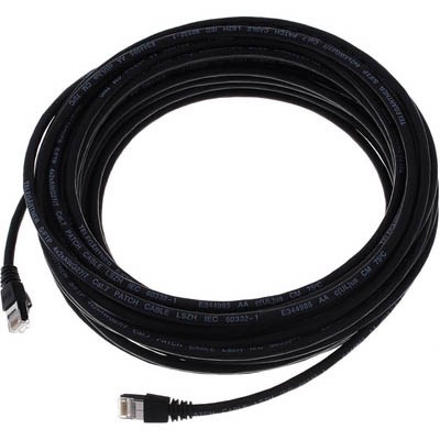 Telegartner CAT6A Patchkabel 15m, sw