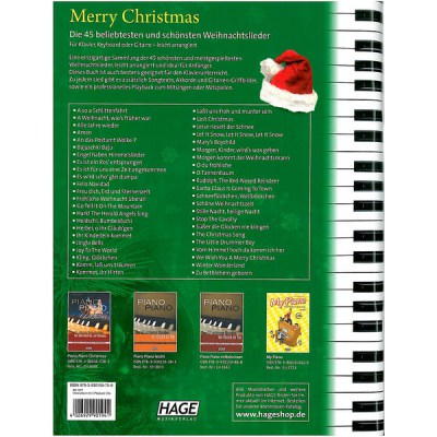 Hage Musikverlag Merry Christmas PVG +CD