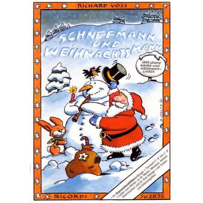 Ricordi Schneemann und Weihnachtsmann