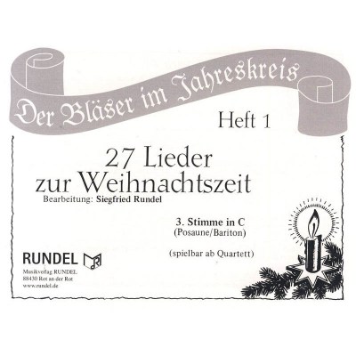 Musikverlag Rundel 27 Lieder Weihnacht 3 C