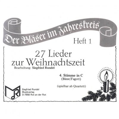 Musikverlag Rundel 27 Lieder Weihnacht 4 C T