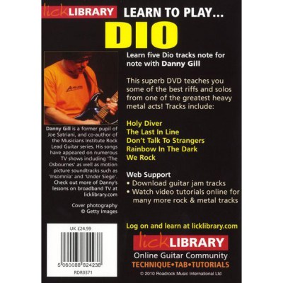 Music Sales Learn to Play Dio DVD