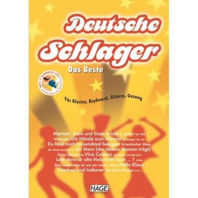Hage Musikverlag Deutsche Schlager m.CD.