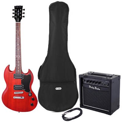 Harley Benton DC-200 CH Student Serie Bundle