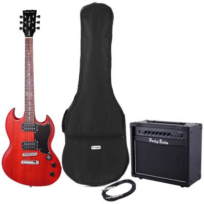 Harley Benton DC-200 CH Student Serie Bundle