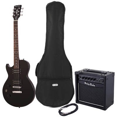 Harley Benton SC-200LH BK Student Ser Bundle