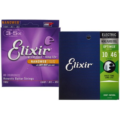 Elixir Acoustic/E-Guitar Bundle