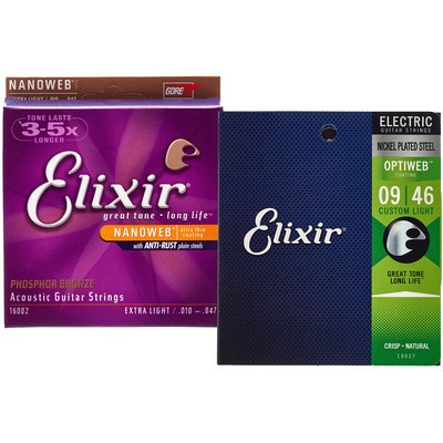 Elixir Acoustic/E-Guitar Bundle