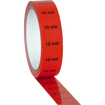 Showtec Markertape PVC " 10 mtr." red