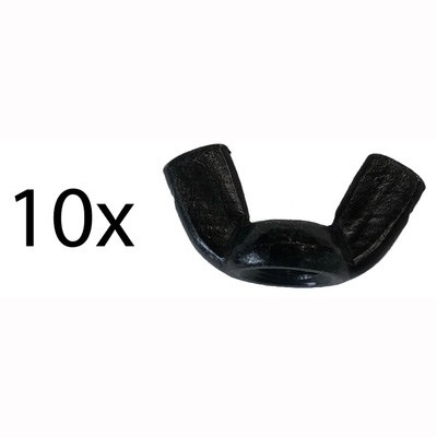 Global Truss Wing Nut M12 Bk 10pcs.