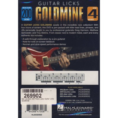 Hal Leonard 200 Rock Licks-Guitar Licks