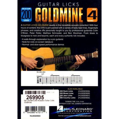 Hal Leonard 200 Acoustic Guitar Licks