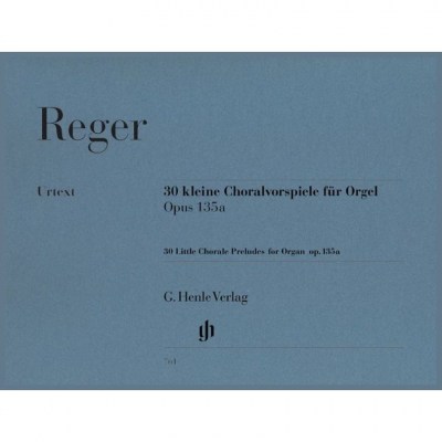 Henle Verlag Reger Chorale Preludes Organ