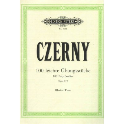 C.F. Peters Czerny 100 leichte Ubungsstuck