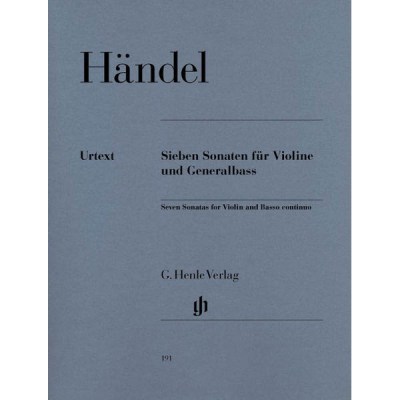 Henle Verlag Handel Sieben Sonaten Violin