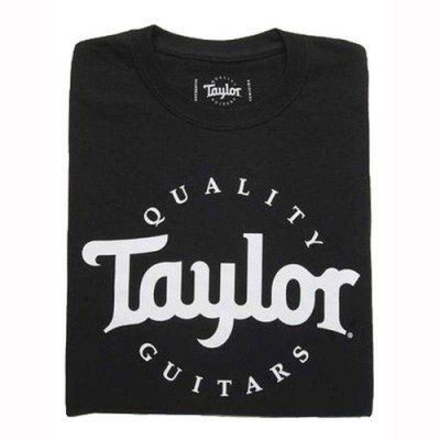 Taylor Basic Black Aged Logo Tshirt M