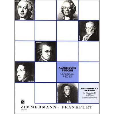 Zimmermann Verlag Klassische Stücke Clarinet