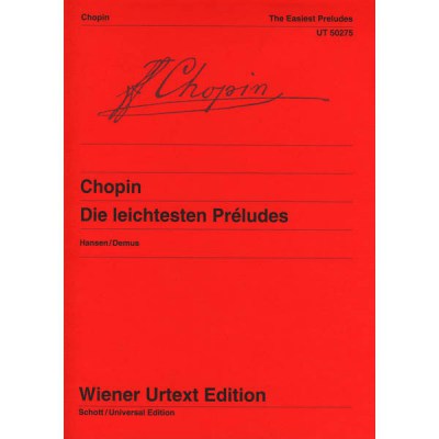 Universal Edition Chopin Die leichtesten Prelude