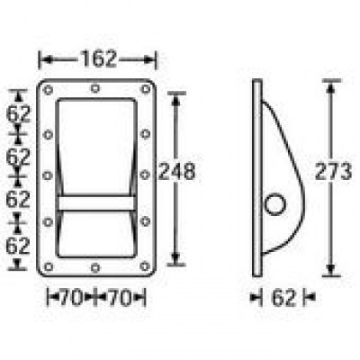 Adam Hall 34001 Bar Handle