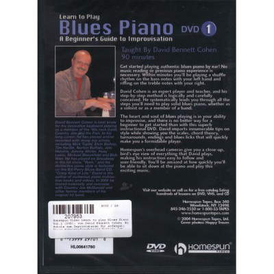 Homespun Learn to Play Blues Piano 1